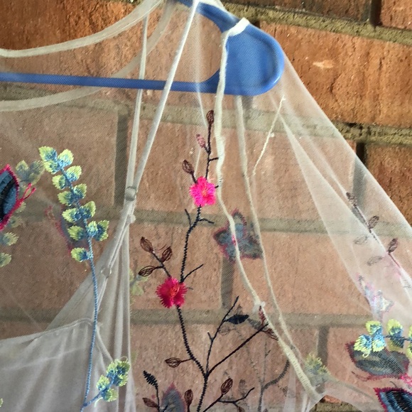 FREE PEOPLE Stunning Embroidered Mesh Maxi Dress - Picture 5 of 10